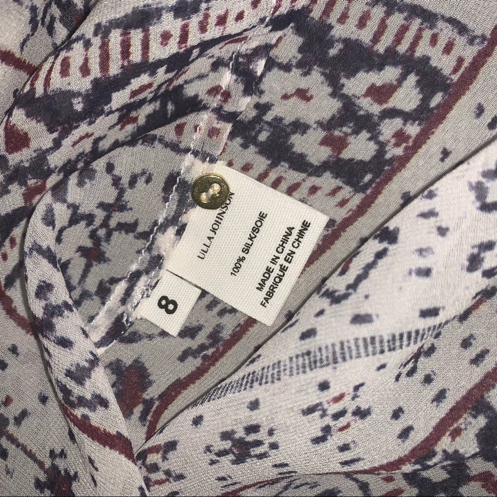 Ulla Johnson Cream and Maroon Bohemian Blouse - Picture 11 of 11